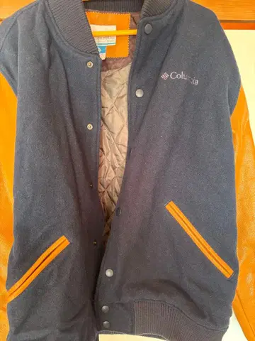 레어 컬럼비아 키스 해링 콜라보 바시티 자켓