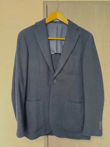 BEAMS 네이비 문 트위드 비즈니스 자켓 46