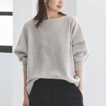 노블 파인 울 돌먼 풀오버 그레이