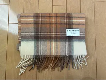 CASHMERE 체크 무늬 머플러