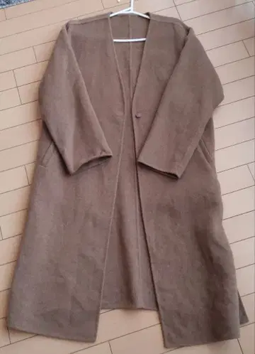 GLOBAL WORK 브라운 롱 코트 F 사이즈