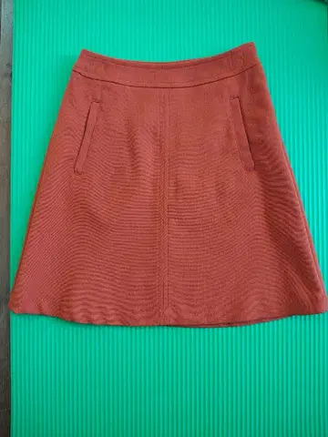 오렌지 A라인 스커트 사이드 포켓 포함