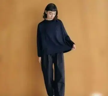 나카가와 마사시치 상점 울 풀오버 네이비