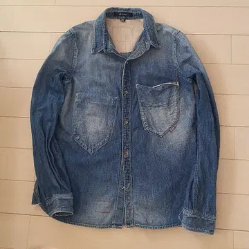 JOHNBULL 루드 워크 데님 셔츠 젬블 M 린넨 혼방