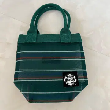 STARBUCKS 스트라이프 미니 토트백