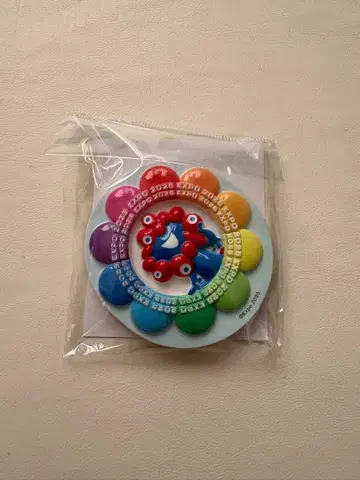 새상품 EXPO2025 미야쿠미야쿠 폴리레진 마그넷 레인보우 플라워