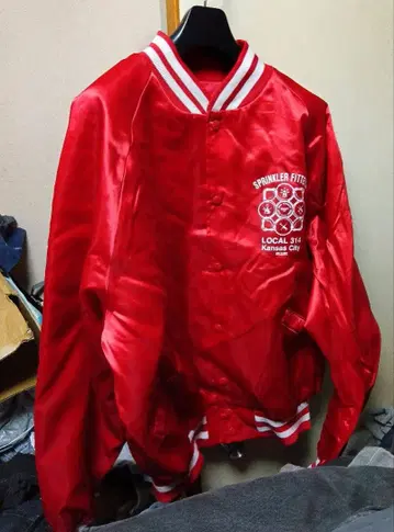 무료배송 USA제 킹 루이 나일론 아워드 바시티 자켓 XL