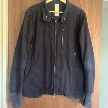 논네이티브 스트라이프 패턴 네이비 코튼 자켓