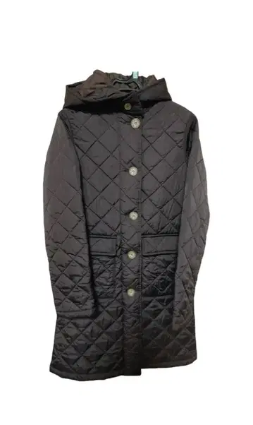 매킨토시 퀼팅 코트 초콜릿 브라운 34