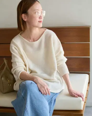 택 포함 새상품 relume 램스울 보트넥 루즈 풀오버