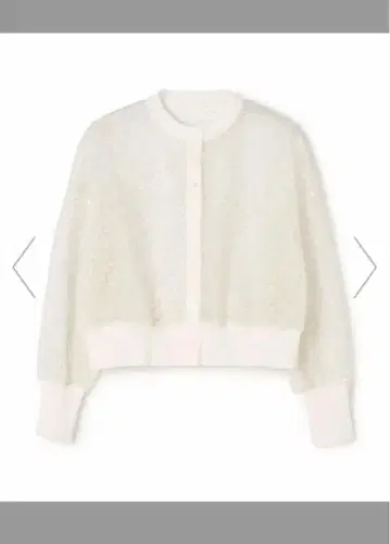 [택 포함 새상품] Ballsey 튤 자수 레이스 숏 가디건