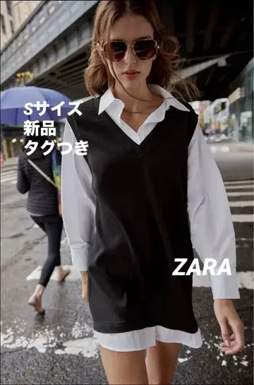 [ 완판템 ] ZARA 더블 패브릭 포플린 미니 원피스 S 새상품