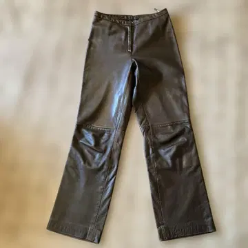 브룩스브라더스 가죽 팬츠 다크 브라운