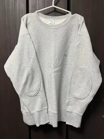 CHAMPION 챔피온 별주 엘보 패치 리버스 웨이브 맨투맨