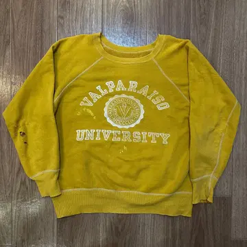 60s VINTAGE 빈티지 맨투맨 머스타드 컬러 아메카지