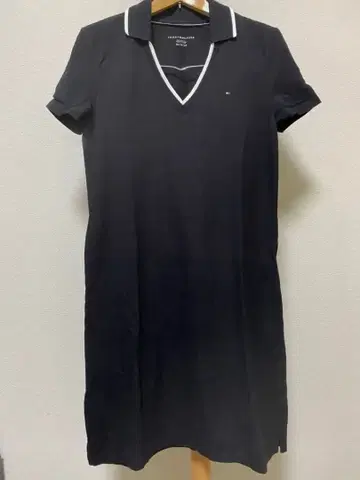 TOMMY HILFIGER 블랙 폴로 원피스 XS