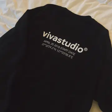 vivastudio 맨투맨 M 블랙