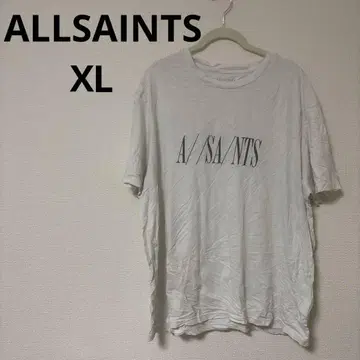 당일 발송 ALLSAINTS [ XL ] 로고 T셔츠 화이트