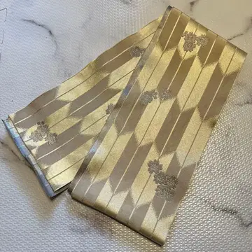 꽃 무늬 반폭 오비