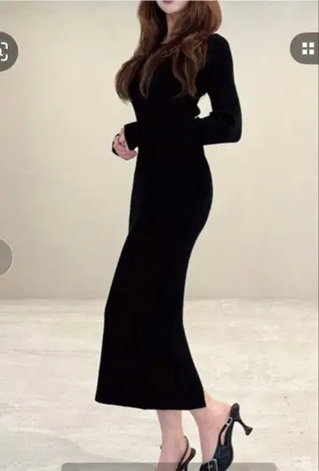 [ 미사용 새상품 ] RESEXXY 리브 니트 원피스