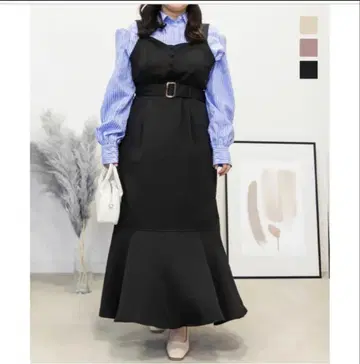 CLETTE 벨트 포함 점프 스커트 원피스