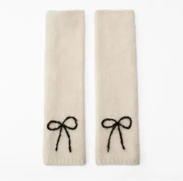 [ ZARA ] 청키 니트 리본 미튼