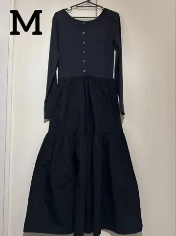 어반 리서치 캉캉 스커트 도킹 원피스 블랙