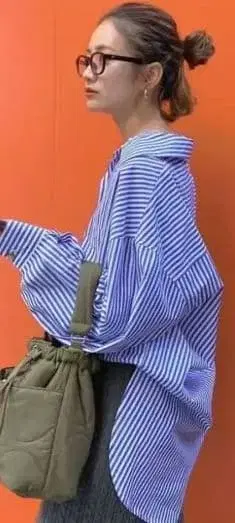 Ungrid 스트라이프 루즈 셔츠