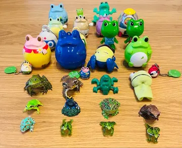 개구리 피규어 세트 키링 포함