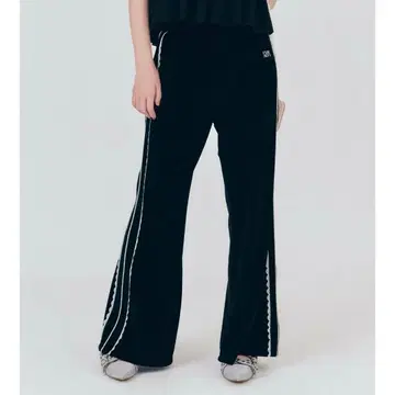 FURFUR 사이드 레이스 벨로아 팬츠