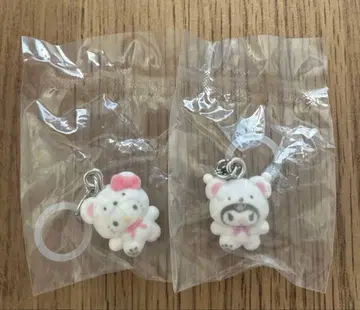 산리오 메지루시 액세서리 포근포근 스노우 2개 세트 쿠로미 키티