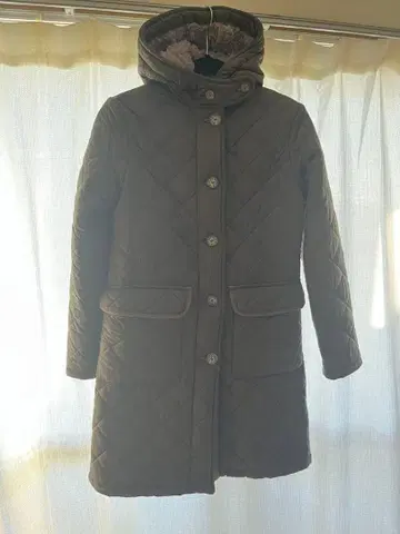 매킨토시 후디 코트 보아 안감 카키 사이즈 36