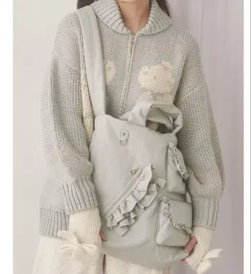 merry jenny 메리제니 가죽 프릴 숄더백