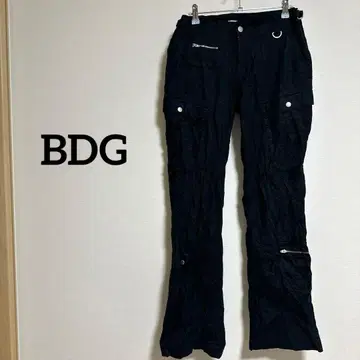 [ 해외 구제 의류 ] BDG 블랙 카고 팬츠 Y2K 블랙 플레어