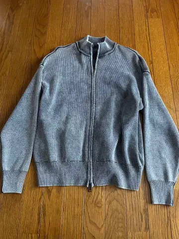 ZARA 그레이 집업 니트