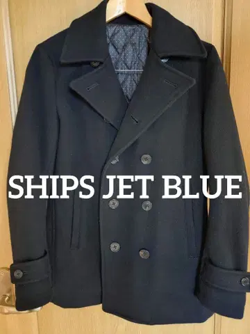 SHIPS JET BLUE 피코트 다크 네이비 S사이즈