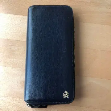 가죽 장지갑 블랙 던힐