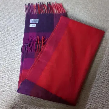 캐시미어 100% FURLA 훌라 머플러 문배트 캐시미어 프린지