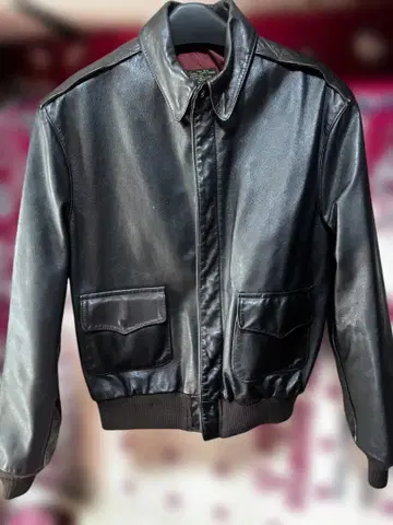 A-2 플라이트 자켓 가죽 다크 브라운 42