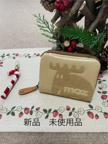 moz 접이식 지갑 베이지 새상품