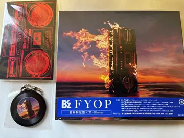 B'z FYOP 초회 한정판 CD+Blu-ray 키링, 스티커 포함