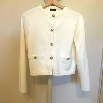 nuans 아뉴앙스 니트 자켓 가디건 화이트