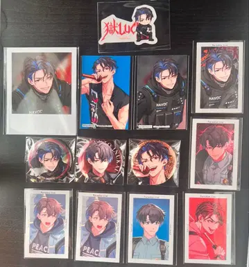 파라라이 이누카이 유진 캔뱃지 g프리 스티커 트레포 옥 luck