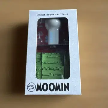미개봉 새상품 MOOMIN 수첩과 사용하는 회전 스탬프 호보니치