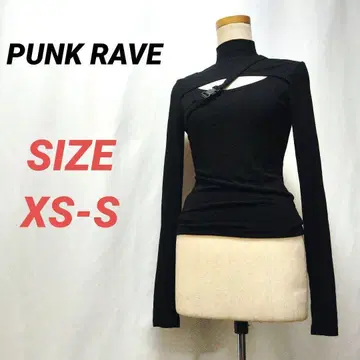 PUNK RAVE 펑크 레이브 긴팔 티셔츠 블랙 여성용 y2k