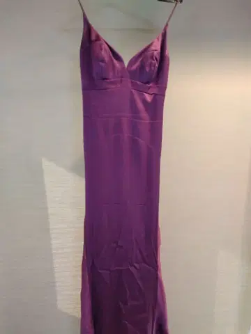 실크 100% 파티 롱 드레스