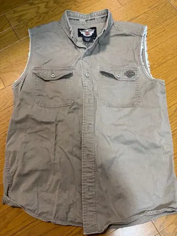 할리데이비슨 베이지 슬리브리스 베스트