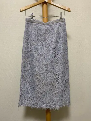 MISCH MASCH 라이트 블루 레이스 타이트 스커트 36