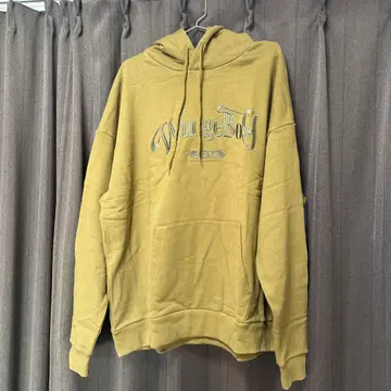 WudgeBoy 카키 후드티 프론트 프린트