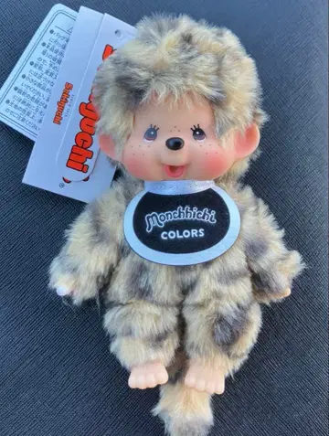 [택 포함 새상품] 몽치치 COLORS 키체인 레오파드 무늬 봉제 인형